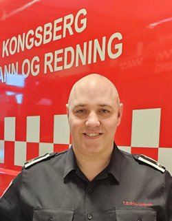Tom Erik Galambos i Kongsberg brann- og redning.